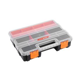 Single sided!3-Pack Small Parts Organizer 21-Compartment Organizer Box with Removable Divider