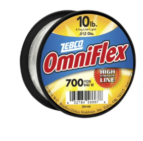 Zebco Omniflex Monofilament Fishing Line, 10-Pound Tested, Clear