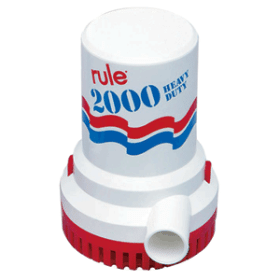 Rule 2000 GPH Non-Automatic Bilge Pump - 24V