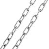 VEVOR Boat Anchor Chain Stainless Steel Lead Chain 1/4" x 4' with Two Shackles