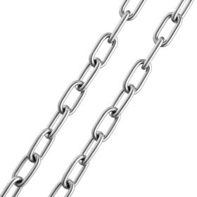 VEVOR Boat Anchor Chain Stainless Steel Lead Chain 1/4" x 4' with Two Shackles