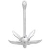 Folding Anchor Silver 8.8 lb Hot Dip Galvanized Cast Iron