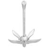 Folding Anchor Silver 13.2 lb Hot Dip Galvanized Cast Iron