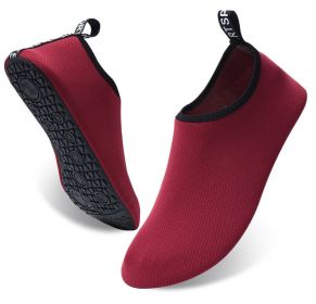 Adult Barefoot Socks Diving Water Swimming Socks Light Water Shoes Beach Shoes Non-slip Swimming Beach Socks Snorkeling Shoes (Color: Fine lines1, Shoe Size: 44-45)