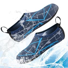 Water Shoes Men Women Skin Socks Aqua Surf Beach Yoga Swim Barefoot Quick-Dry (Color: Blue Faze, size: M / Men 5 / Women 6)